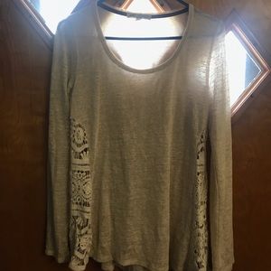 Sheer long sleeve top by Jolt. Size L
